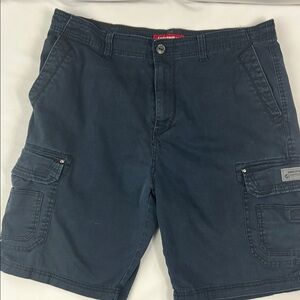 Union Bay Outdoor Blue Cargo Utility Shorts with Six Pockets Size 38